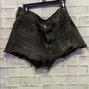 LEVIS 501 BLACK SHORTS